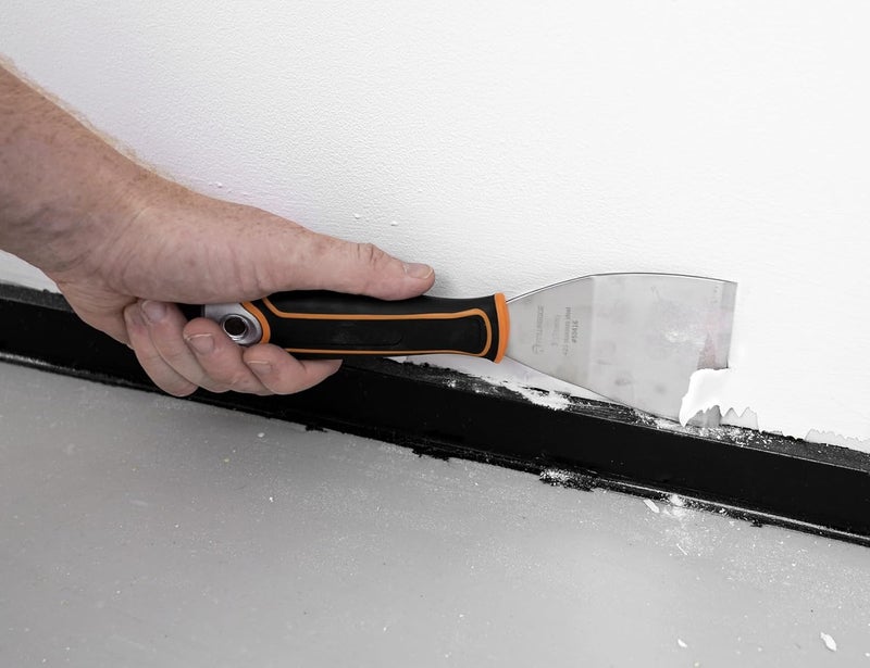 Rolling Dog 3 Inch Paint Scraper - Offset Scraper Stainless Steel Bent Blade Stiff Putty Knife,Chisel Scraper,Wallpaper Stripping Tool - Image 4
